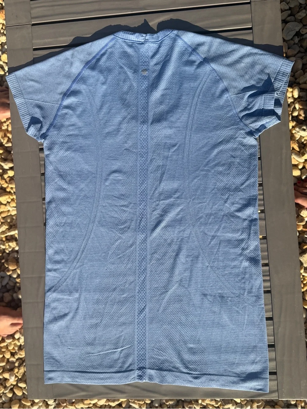 lululemon athletica Short Sleeve Scoop Neck Top - Light Blue